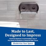 Dual Dispenser Plastic Tissue Holder - Black Pearl