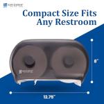 Dual Dispenser Plastic Tissue Holder - Black Pearl