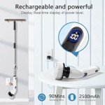 TUYU Waterproof Electric Spin Scrubber with LCD Display