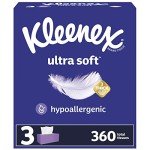 Kleenex Ultra Soft Facial Tissues, 360 Total Tissues