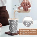 Huifany 12 oz Disposable Paper Coffee Cups - 240 Count
