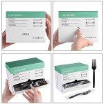 Individually Wrapped Black Plastic Forks - 100 Pack