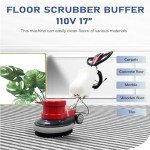 1100W Red Commercial Floor Polisher & Scrubber