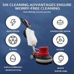 1100W Red Commercial Floor Polisher & Scrubber