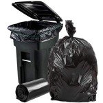 Heavy-Duty Black Trash Bags, 64-65 Gallon, 25 Count