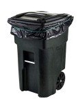 Heavy-Duty Black Trash Bags, 64-65 Gallon, 25 Count