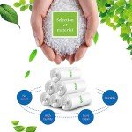 Teivio 4 Gallon Clear Trash Bags - 330 Count