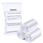 Clear Small Trash Bags - 4 Gallon, 150 Count