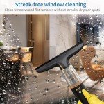 Cordless Electric Window Vacuum Squeegee with 11" Blade