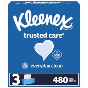 Kleenex Trusted Care Facial Tissues, 3 Box Pack
