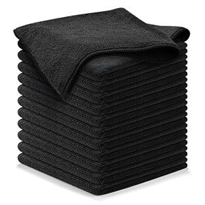 Ultra-Absorbent Microfiber Cleaning Cloths - 12 Pack