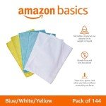 Amazon Basics Microfiber Cleaning Cloths, 144 Pack
