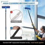 VITEVER 2-in-1 Window Cleaner with Extension Pole