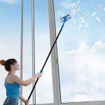 VITEVER 2-in-1 Window Cleaner with Extension Pole