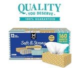 Soft & Strong Facial Tissues, 12 Boxes, 2-Ply