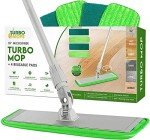 Turbo Microfiber Mop System with 4 Reusable Pads
