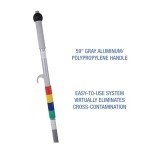 Boardwalk Bucketless Microfiber Mop System Kit - Gray