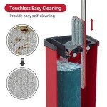 BOSHENG Mop and Bucket Set with Microfiber Mops