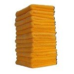 Professional Grade Microfiber Towels, Gold - 12 Pack