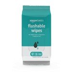 Flushable Adult Toilet Wipes, Fragrance Free, 126 Count