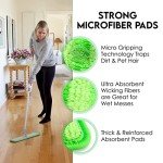 Turbo Microfiber Mop System with 4 Reusable Pads