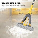 Nolopau Self-Squeeze Sponge Mop with Refills