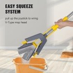 Nolopau Self-Squeeze Sponge Mop with Refills