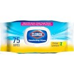 Clorox Crisp Lemon Disinfecting Wipes, 75 Count