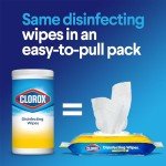 Clorox Crisp Lemon Disinfecting Wipes, 75 Count