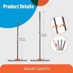 CLEANHOME Heavy Duty Rubber Floor Squeegee