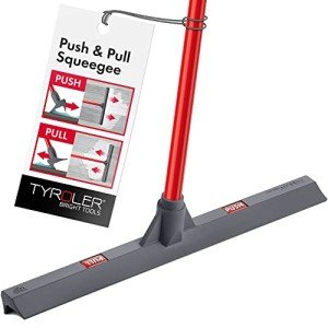 Tyroler Heavy Duty 17" Floor Squeegee with Handle