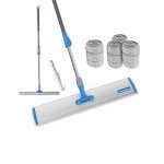 24" Heavy Duty Microfiber Wet Mop with Handle