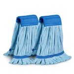 2-Pack Heavy Duty Microfiber Tube Mop Heads