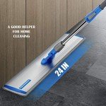 24" Heavy Duty Microfiber Wet Mop with Handle