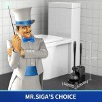 MR.SIGA Toilet Plunger and Bowl Brush Set