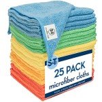 Viking S&T Microfiber Cleaning Cloths - 25 Pack