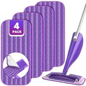 Reusable Mop Pads for Swiffer Wet Jet - 4 Pack