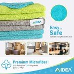 AIDEA Pack of 100 Microfiber Cleaning Cloths