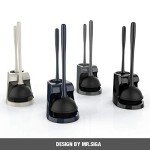 MR.SIGA Toilet Plunger and Bowl Brush Set