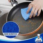 MR.SIGA Non-Scratch Dual-Sided Scrub Sponge Pack