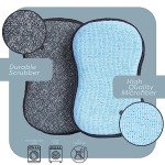 Dual Action Kitchen Scrub Sponges - 6 Pack
