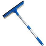 2-in-1 Professional Window Squeegee with Long Handle