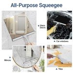 AmazerBath 10-Inch Squeegee for Shower & Glass