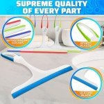 Silicone Shower Glass Squeegee - 4 Pack