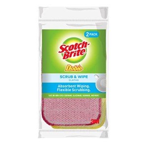 Scotch-Brite Dobie Cleaning Cloths, 2-Pack
