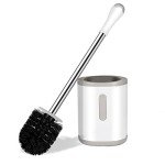 Stainless Steel Toilet Brush with Sturdy Holder
