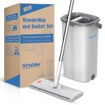 WonderMop Bucket Set with Microfiber Flat Mop