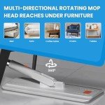 WonderMop Bucket Set with Microfiber Flat Mop