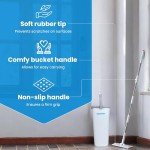 WonderMop Bucket Set with Microfiber Flat Mop