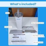 WonderMop Bucket Set with Microfiber Flat Mop
